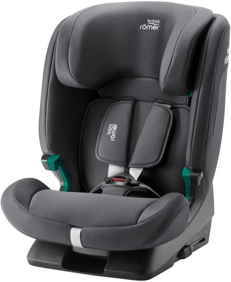 Britax Römer ▫️ Cadeira auto EVOLVAFIX, com ISOFIX, crianças 76-150 cm (i-Size), 15 meses a 12 anos, Cinzento meia-noite