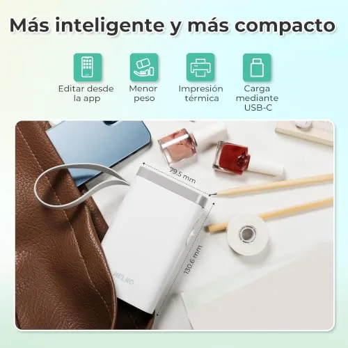 Nelko ▫️ P21 Etiquetadora de autocolantes, Impressora térmica de etiquetas, Branca 3