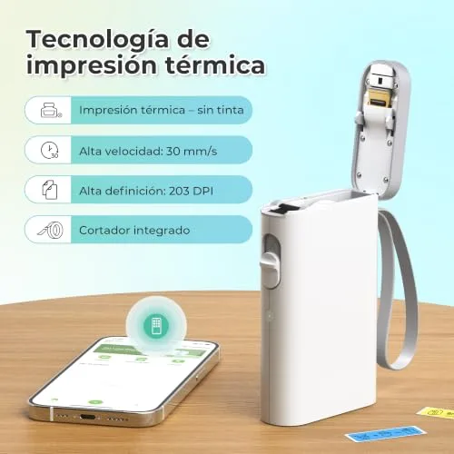 Nelko ▫️ P21 Etiquetadora de autocolantes, Impressora térmica de etiquetas, Branca 4
