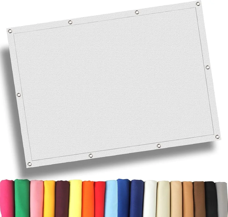NINGBAI ▫️ Toldo em forma de vela retangular 1,8 x 3,8 m; Toldos em forma de vela, toldo de sol, toldos para exterior impermeáveis; proteção solar para pátio e pérgula exterior, branco