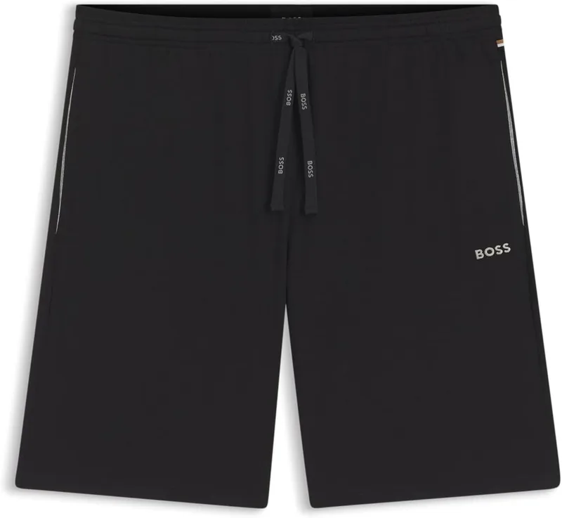 BOSS ▫️ Calções de lazer Mix&Match em algodão elástico - Calções informais para homem