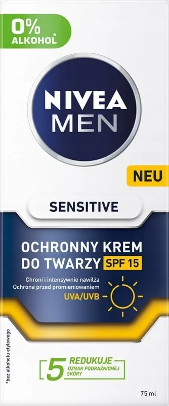 Beiersdorf ▫️ NIVEA MEN SENSITIVE Creme facial protetor FPS 15, 75 ml
