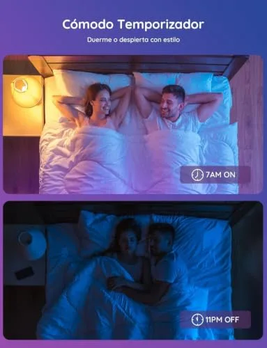 Govee ▫️ Lâmpadas LED inteligentes E27 com Wi-Fi e Bluetooth, conjunto de 2 4