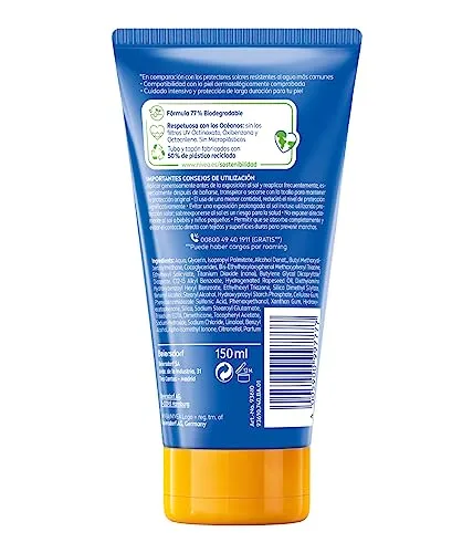 NIVEA SUN ▫️ NIVEA Protege & Hidrata Creme Solar FPS 50+ (150 ml) - Protetor Solar Ultra Resistente à Água e ao Suor - Creme Hidratante com Proteção Solar 48h - Fórmula Vegana - Absorção Rápida 2