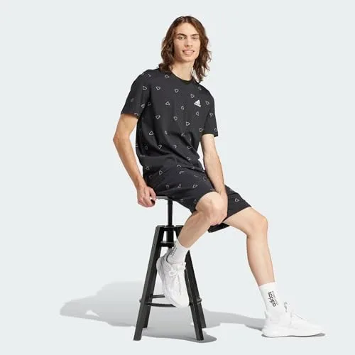 adidas ▫️ Camisola com estampado e monograma da coleção Seasonal Essentials para homem 4