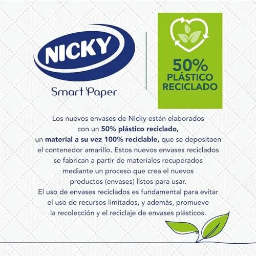 Nicky ▫️ Nature, 24 rolos de papel higiénico, 3 camadas 6