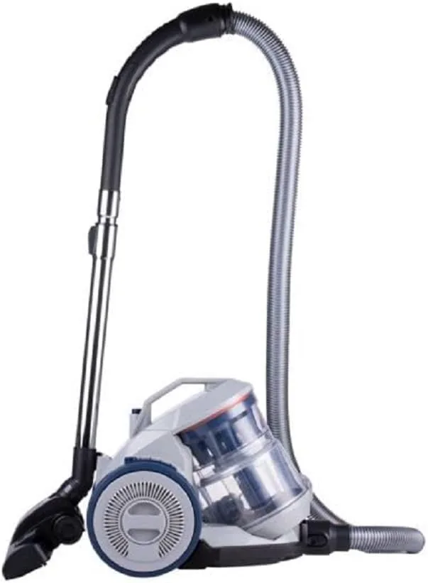 Dirt Devil ▫️ Aspirador sem saco DD2501, 850 W, filtro HEPA 12, alcance de 7,5 m, escova combinada e embutida, escova para parquet, 5,5 kg, depósito de pó de 1,5 L, Cinzento/Azul