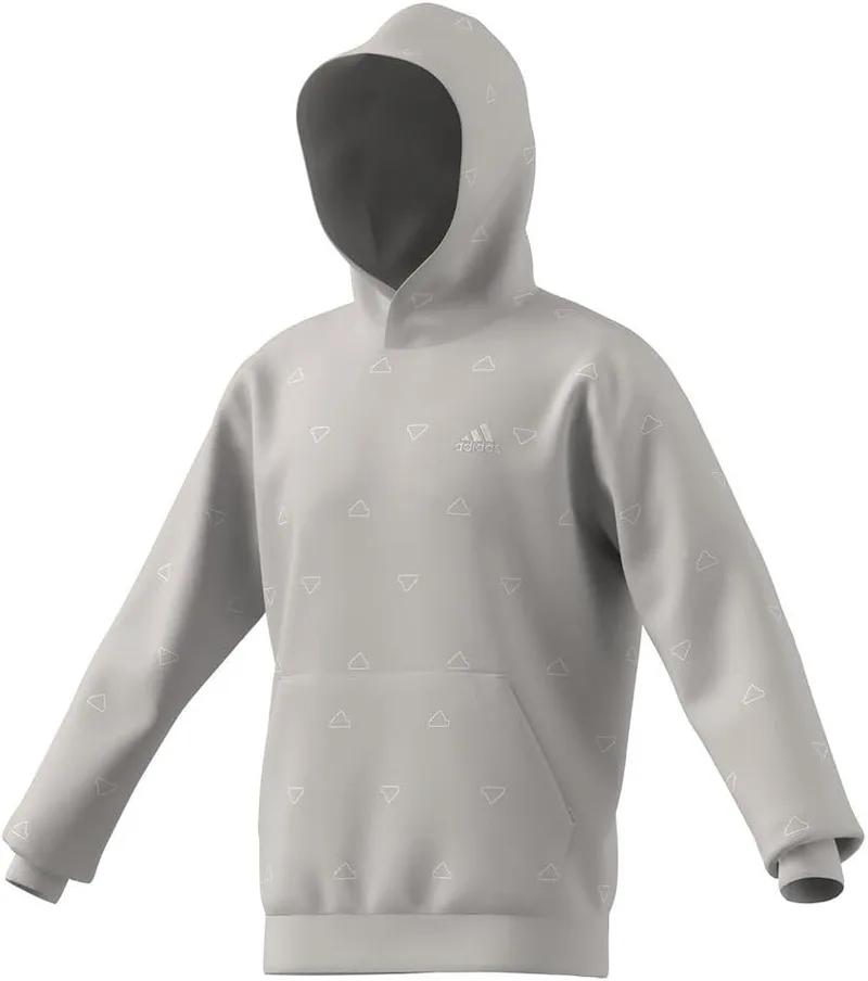 adidas ▫️ Seasonal Essentials Monogram Graphic Hoodie - Camisola com capuz para homem