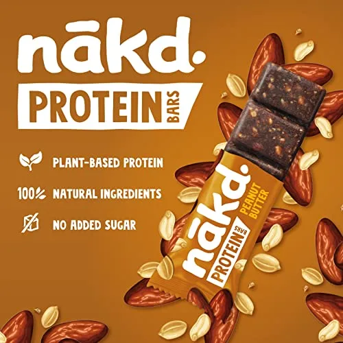nākd. ▫️ Protein Manteiga de Amendoim | Barras Raw | 16 x 45 g (720 g) 3