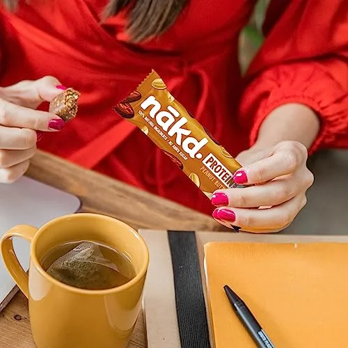 nākd. ▫️ Protein Manteiga de Amendoim | Barras Raw | 16 x 45 g (720 g) 6