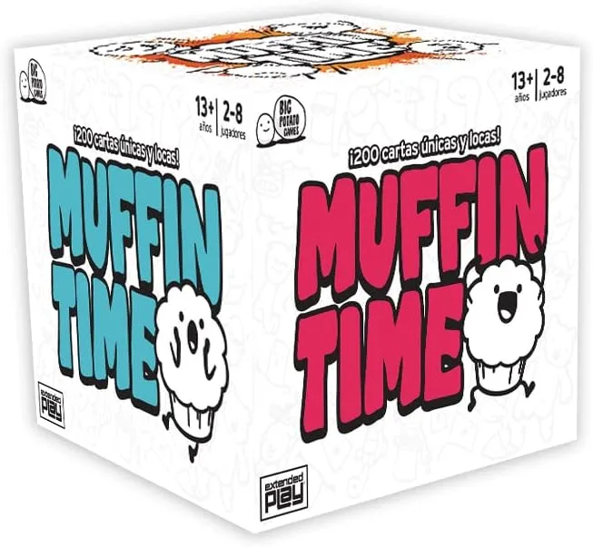 Big Potato ▫️ Jogo de tabuleiro Muffin Time para 2-8 jogadores, cartas caóticas e engraçadas, jogos rápidos de 30 minutos, humor e estratégia para maiores de 12 anos - GAMES