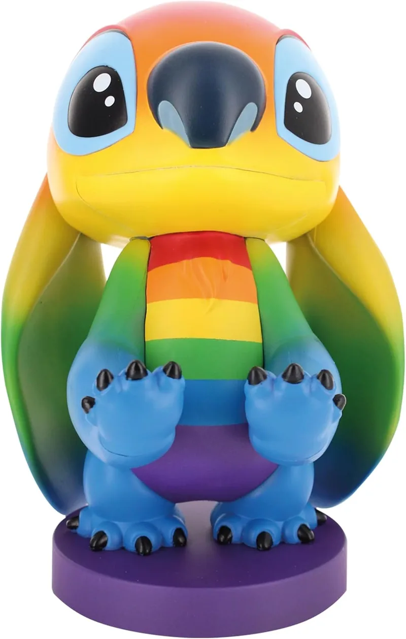 Cableguys ▫️ Rainbow Stitch Controller and Mobile Controller Stand - Figuras de suporte móvel e de controlador, compatíveis com a Xbox, PlayStation e a maioria dos controladores normais, acessórios de secretária para configuração de jogos