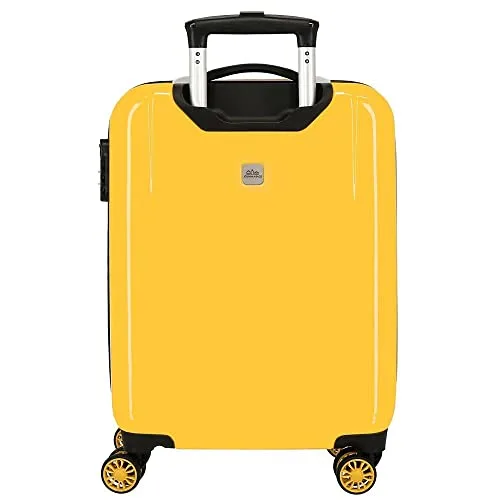 Disney ▫️ Mala de cabine Mickey All Smile Multicolorida 38x55x20 cm, rígida em ABS, fecho com combinação lateral, 35 L, 2 kg, 4 rodas duplas, bagagem de mão 3