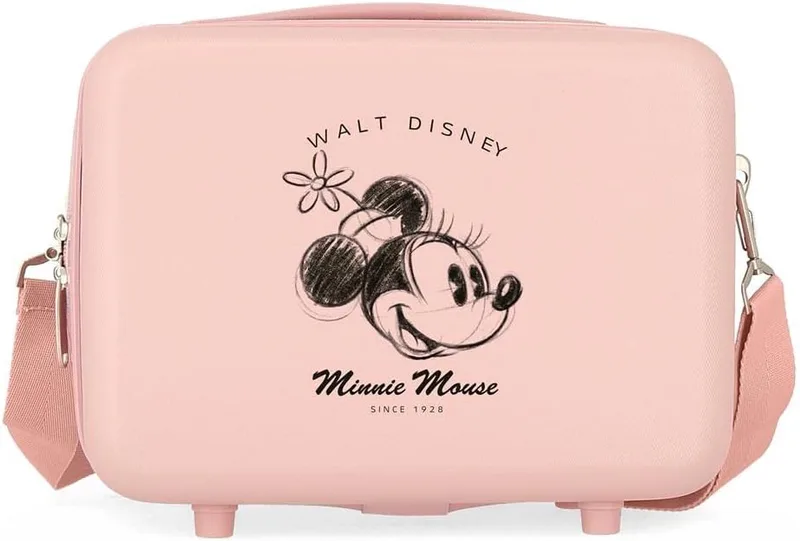 Disney ▫️ Minnie You Are Magic Bolsa de higiene adaptável, cor nude, 29 x 21 x 15 cm, rígida em ABS, 9,14 L, 0,8 kg
