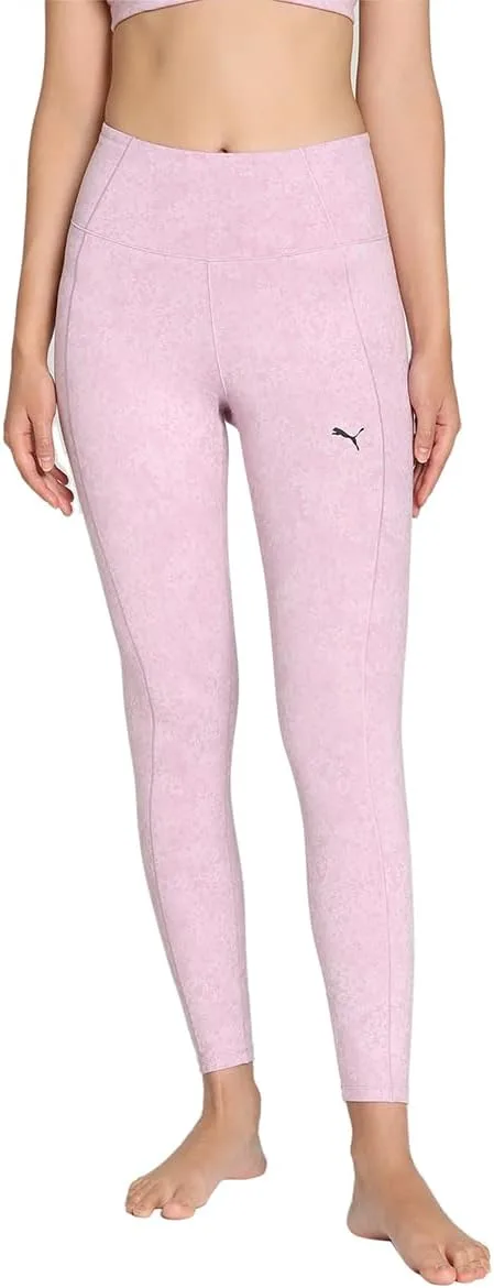 PUMA ▫️ Studio Foundations HW 7/8 AOP Tight - Calças de treino unissexo para adulto