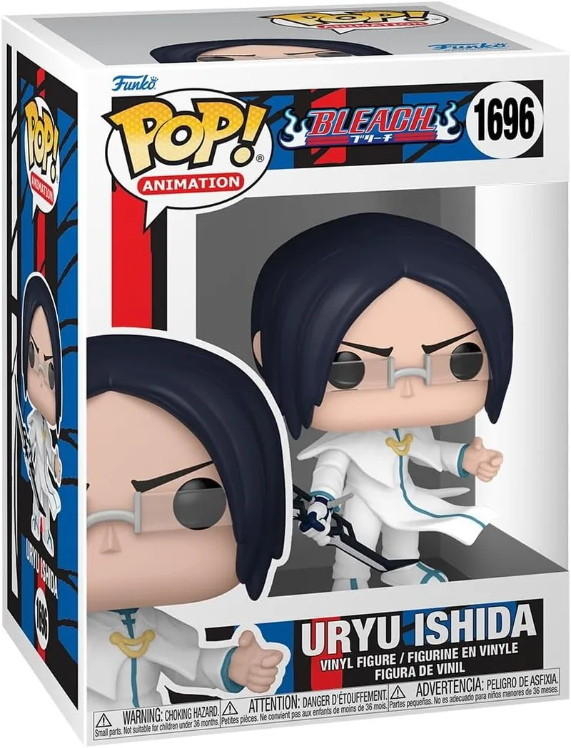 Funko ▫️ Pop! Animação: Bleach - Uryu Ishida - 1 em cada 6 hipóteses de receber a variante RARA (brilha no escuro) - Figura de vinil colecionável - Ideia para presente - Fãs de anime