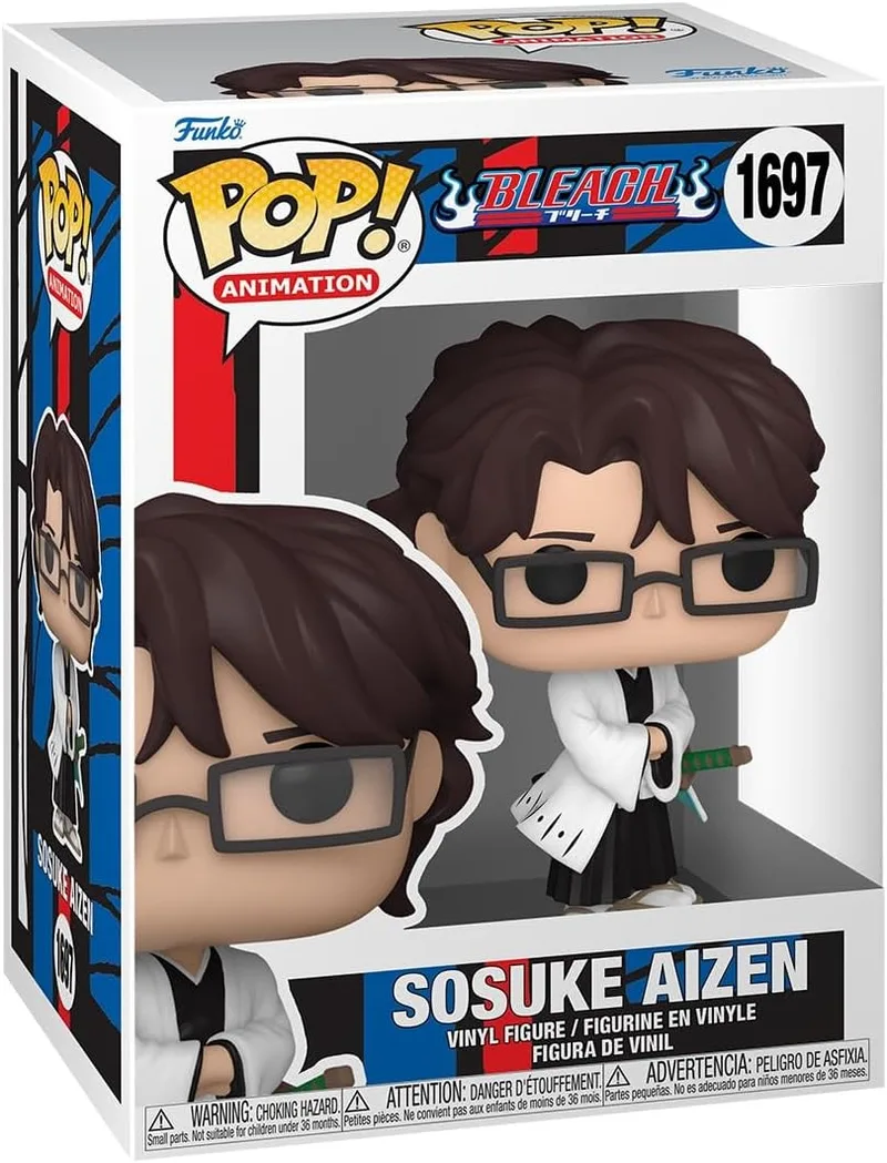 Funko ▫️ Bleach Sosuke Aizen Vinyl Figur 1697 Unisex Pop! PVC Multicolorido