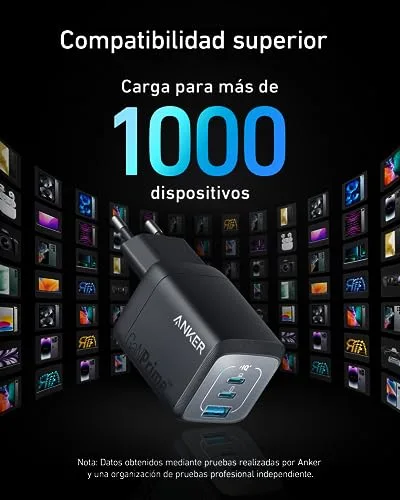 Anker ▫️ Carregador USB-C Prime com carregamento rápido de 67 W, Carregador dobrável e compacto com 3 portas, para MacBook Pro/Air, iPad Pro, iPhone 17/16/15/14 Pro Air, Galaxy S23/S22, Note20, Pixel, Apple Watch e muito mais 6