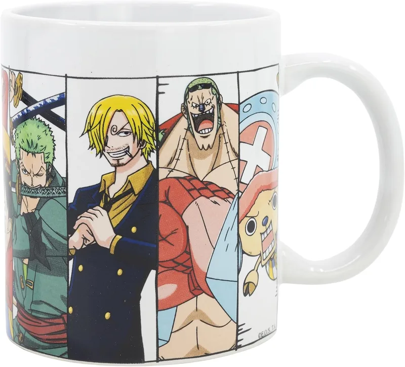 Stor ▫️ Caneca de cerâmica de 325 ml em caixa de presente «One Piece Crew Battle Ya»