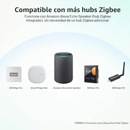 SONOFF ▫️ ZBMINIL2 Interruptor Inteligente Zigbee, sem neutro, de 2 vias, compatível com Alexa e Google Home, 4 unidades 3