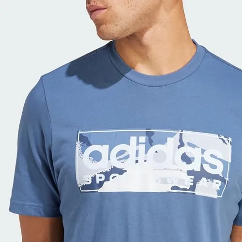adidas ▫️ Camiseta Camo Linear Graphic para homem 4