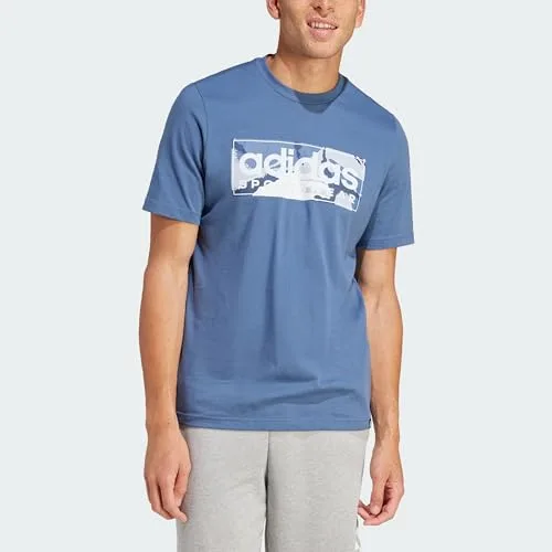 adidas ▫️ Camiseta Camo Linear Graphic para homem 6