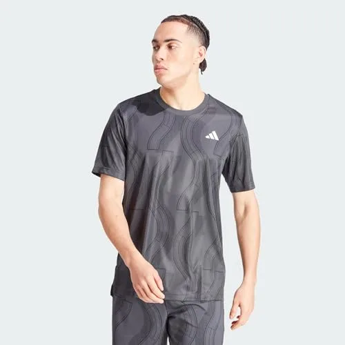 adidas ▫️ Camisola Club Tennis Graphic para homem, Carbon/Black, L 2
