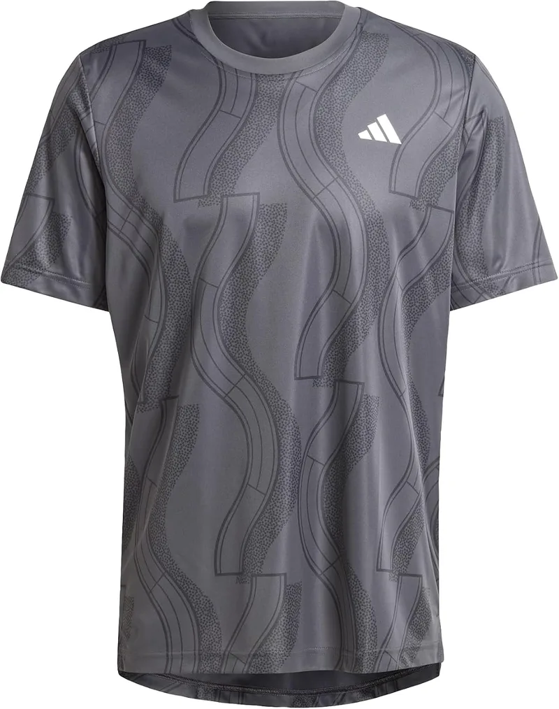 adidas ▫️ Camisola Club Tennis Graphic para homem, Carbon/Black, L