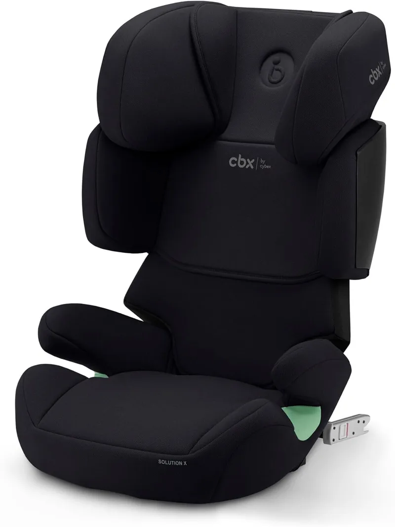 Cybex ▫️ CBX by Cadeira auto infantil Solution X i-Fix, Para automóveis com e sem ISOFIX, Dos 3 aos 12 anos, aproximadamente (100 - 150 cm), Dos 15 aos 50 kg, aproximadamente, Preto (Pure Black)