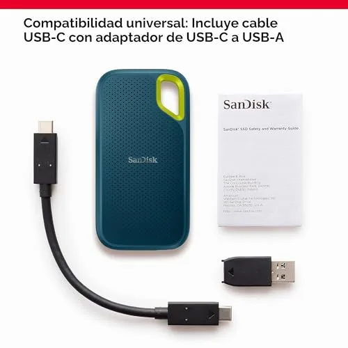 SanDisk ▫️ SSD portátil Extreme de 1 TB, USB-C, unidade de estado sólido NVMe externa, até 1050 MB/s, classificação IP65 de resistência à água e ao pó - Monterey 3