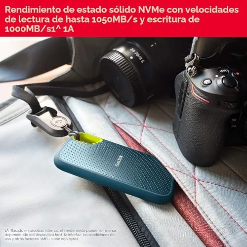 SanDisk ▫️ SSD portátil Extreme de 1 TB, USB-C, unidade de estado sólido NVMe externa, até 1050 MB/s, classificação IP65 de resistência à água e ao pó - Monterey 4