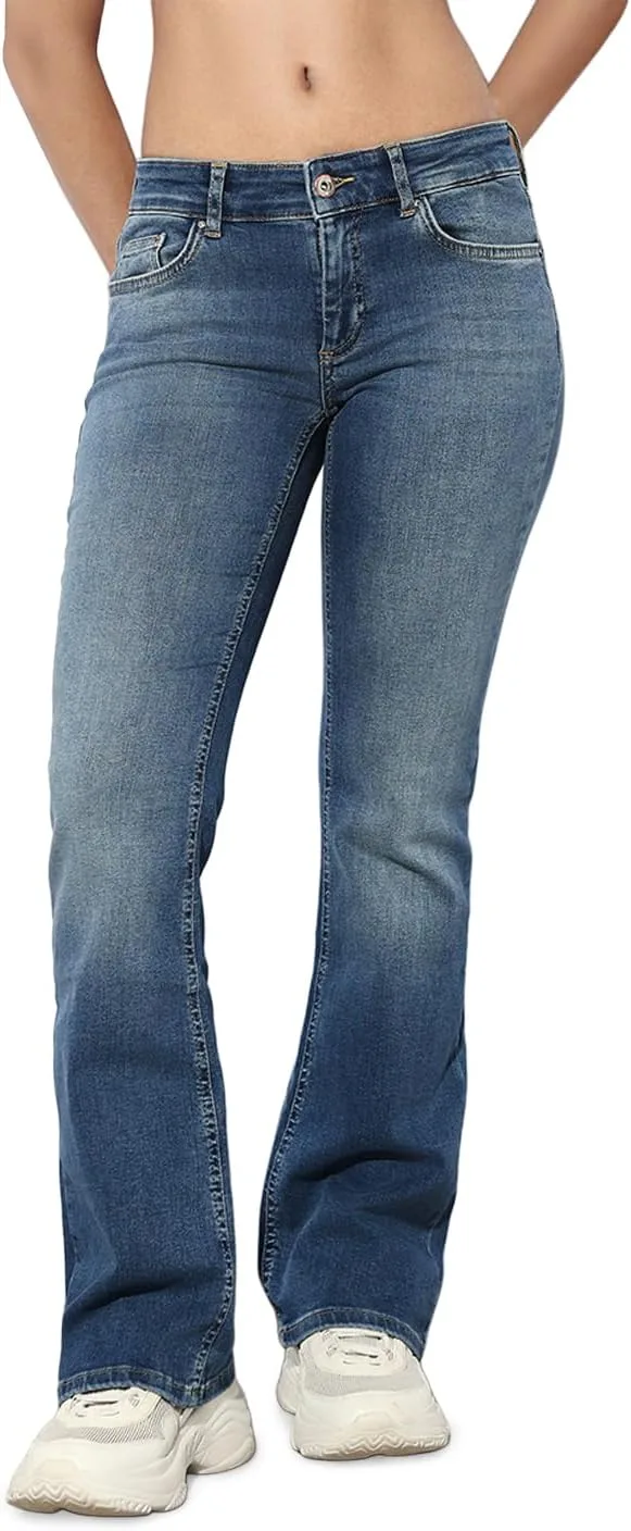 ONLY ▫️ Onlblush LW Flared Dnm Rea1303 Noos - Calças de ganga para mulher