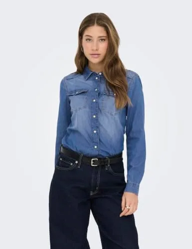 ONLY ▫️ Camisa de ganga Camisa de ganga ONLALEXA 2