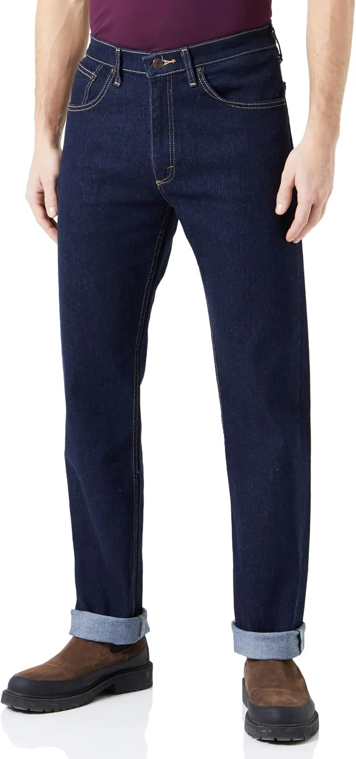 Wrangler ▫️ Calças de ganga para homem - Corte reto regular - Foundation - River
