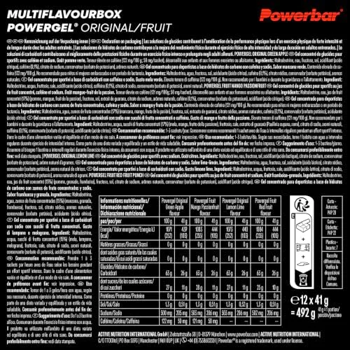 PowerBar ▫️ PowerGel Multiflavour Box - 12x41 g - Gel energético rico em hidratos de carbono 5