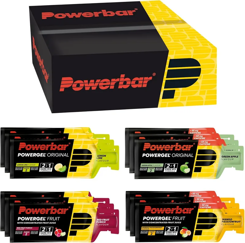 PowerBar ▫️ PowerGel Multiflavour Box - 12x41 g - Gel energético rico em hidratos de carbono