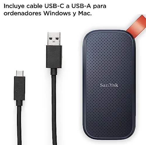 SanDisk ▫️ SSD portátil de 1 TB – velocidade de leitura até 800 MB/s, USB 3.2 Gen 2 3