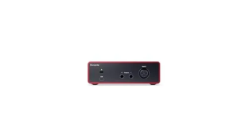 Focusrite ▫️ Scarlett Solo 4.ª geração – interface de áudio USB para guitarristas, cantores ou produtores. Gravação com som de estúdio e alta fidelidade, além de todo o software de que precisas 3