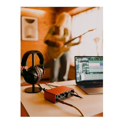 Focusrite ▫️ Scarlett Solo 4.ª geração – interface de áudio USB para guitarristas, cantores ou produtores. Gravação com som de estúdio e alta fidelidade, além de todo o software de que precisas 5
