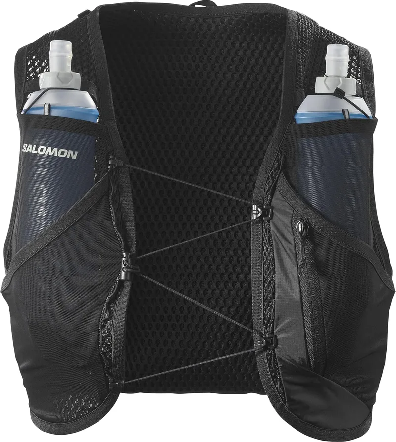 Colete de hidratação Salomon Active Skin 8 Trail Running Hiking Trail Running Hiking MTB Unissexo com frascos de hidratação incluídos, hidratação fácil, ajuste preciso
