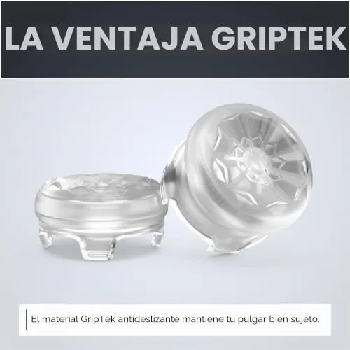 KontrolFreek ▫️ FPS Freek Galaxy Crystal para PlayStation 4 (PS4) e PlayStation 5 (PS5) – Comando | Almofadas para os polegares de alto desempenho | 1 almofada alta, 1 almofada média | Cristal 3