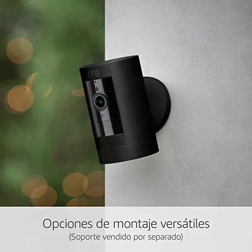 Ring ▫️ Câmara exterior com bateria (Stick Up Cam) | Câmara de vigilância Wi-Fi sem fios para a sua casa, com vídeo HD, comunicação bidirecional e instalação fácil | 30 dias grátis Home 5