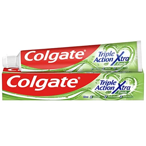 Colgate ▫️ Triple Ação Xtra Fresh, Pasta de dentes, Embalagem de 12 x 75 ml 2