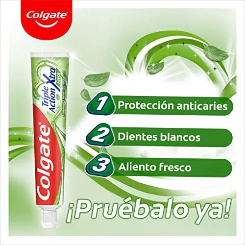 Colgate ▫️ Triple Ação Xtra Fresh, Pasta de dentes, Embalagem de 12 x 75 ml 4