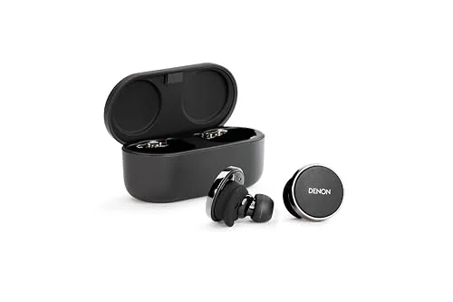 DENON ▫️ Auscultadores sem fios PerL Pro True Wireless, Perfil de Som Personalizado, Auscultadores com cancelamento de ruído, Auscultadores resistentes à água, com microfones integrados e bateria de longa duração 2
