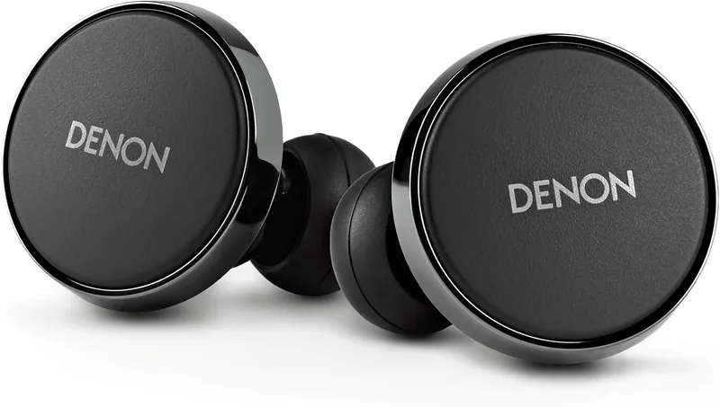 DENON ▫️ Auscultadores sem fios PerL Pro True Wireless, Perfil de Som Personalizado, Auscultadores com cancelamento de ruído, Auscultadores resistentes à água, com microfones integrados e bateria de longa duração