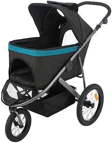 TRIXIE ▫️ Carrinho de passeio 60 x 112 x 120 cm, 12,5 kg, Preto, Petróleo 4