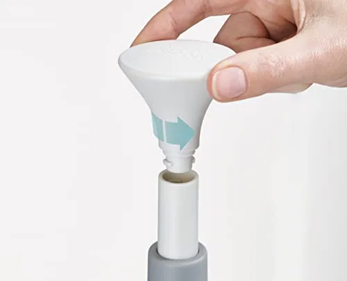 Joseph Joseph ▫️ Duo - Suporte para rolos de papel de cozinha, com função «empurrar e rasgar» para retirar os rolos com facilidade (altura máxima do rolo de papel de cozinha de 24 cm), cinzento/branco 4