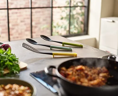 Joseph Joseph ▫️ Duo Utensílios de Cozinha, 3 peças, Acessórios de cozinha resistentes ao calor, Colheres e espátula, Multicolorido 3