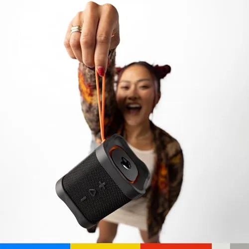 Skullcandy ▫️ Terrain Mini: Altifalante portátil sem fios com Bluetooth, resistência à água IPX7, 14 horas de autonomia, True Wireless Stereo e alça integrada para viagens e utilização ao ar livre - Preto 6
